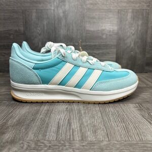 Adidas Run 70s 2.0 Sneakers Women 7 Turquoise Aqua Blue Retro NEW JQ7924